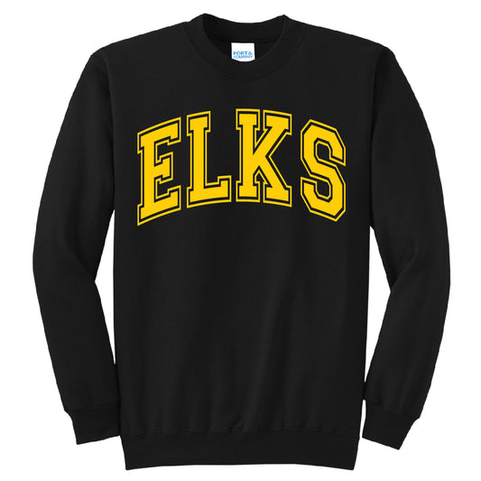 Elks College Block Standard Crewneck