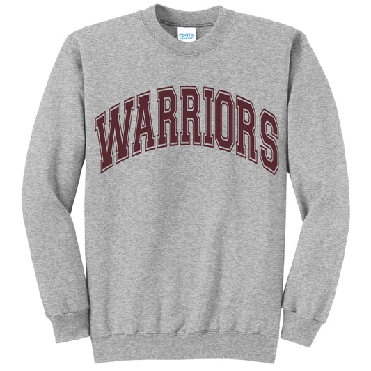 Warriors College Block Standard Crewneck