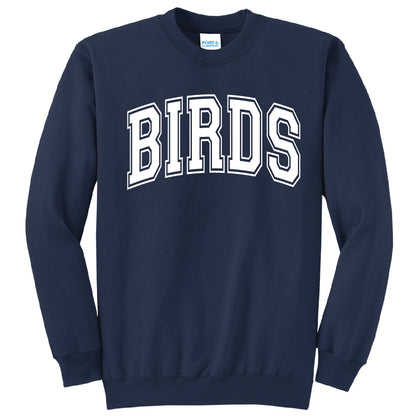 Birds College Block Standard Crewneck