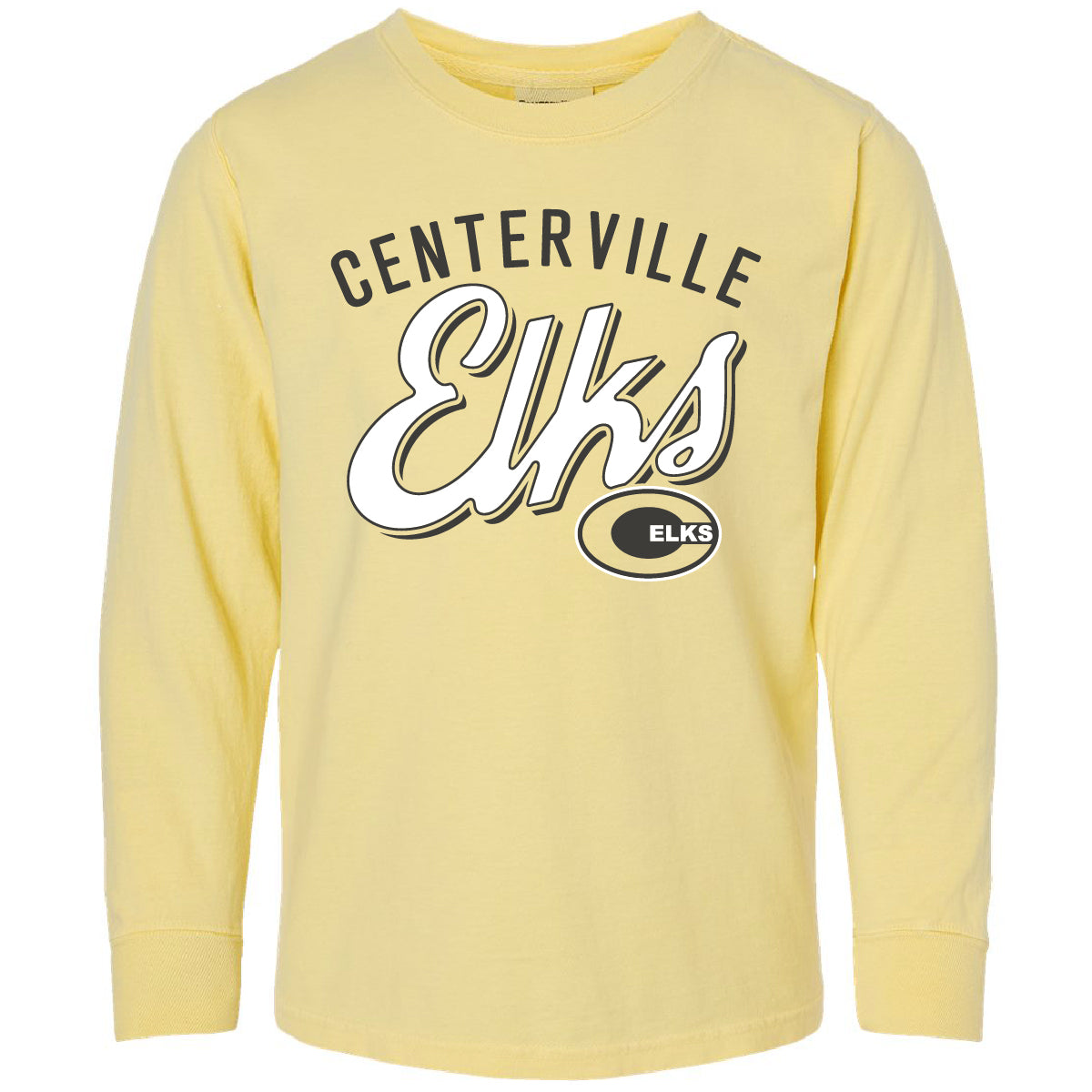 In Store Centerville Elks Comfort Wash Youth Long Sleeve