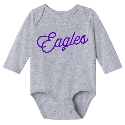 Eagles Script Infant Long Sleeve Onesie