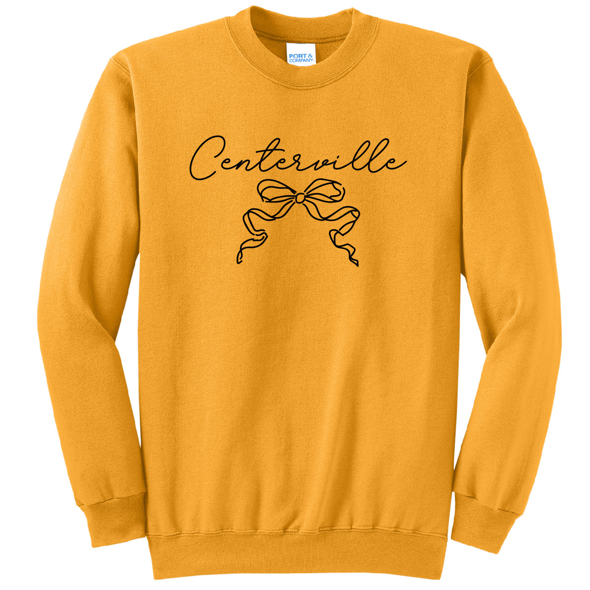 Centerville Bow Gold Sweatshirt