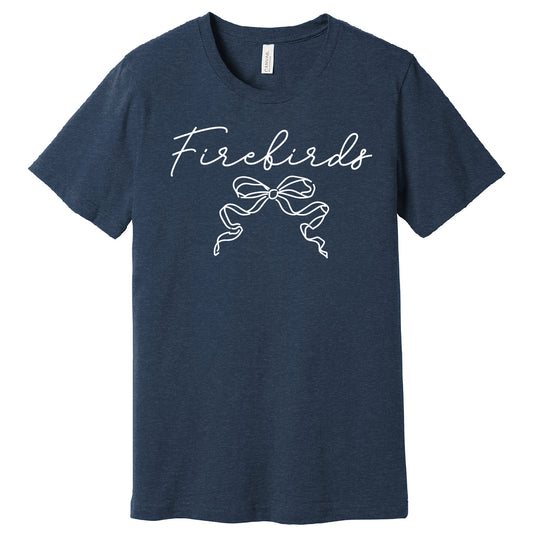 Soft Style Firebirds Bow Heather Tee