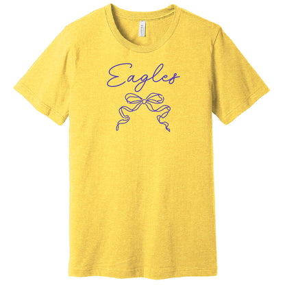 Soft Style Eagles Bow Heather Tee