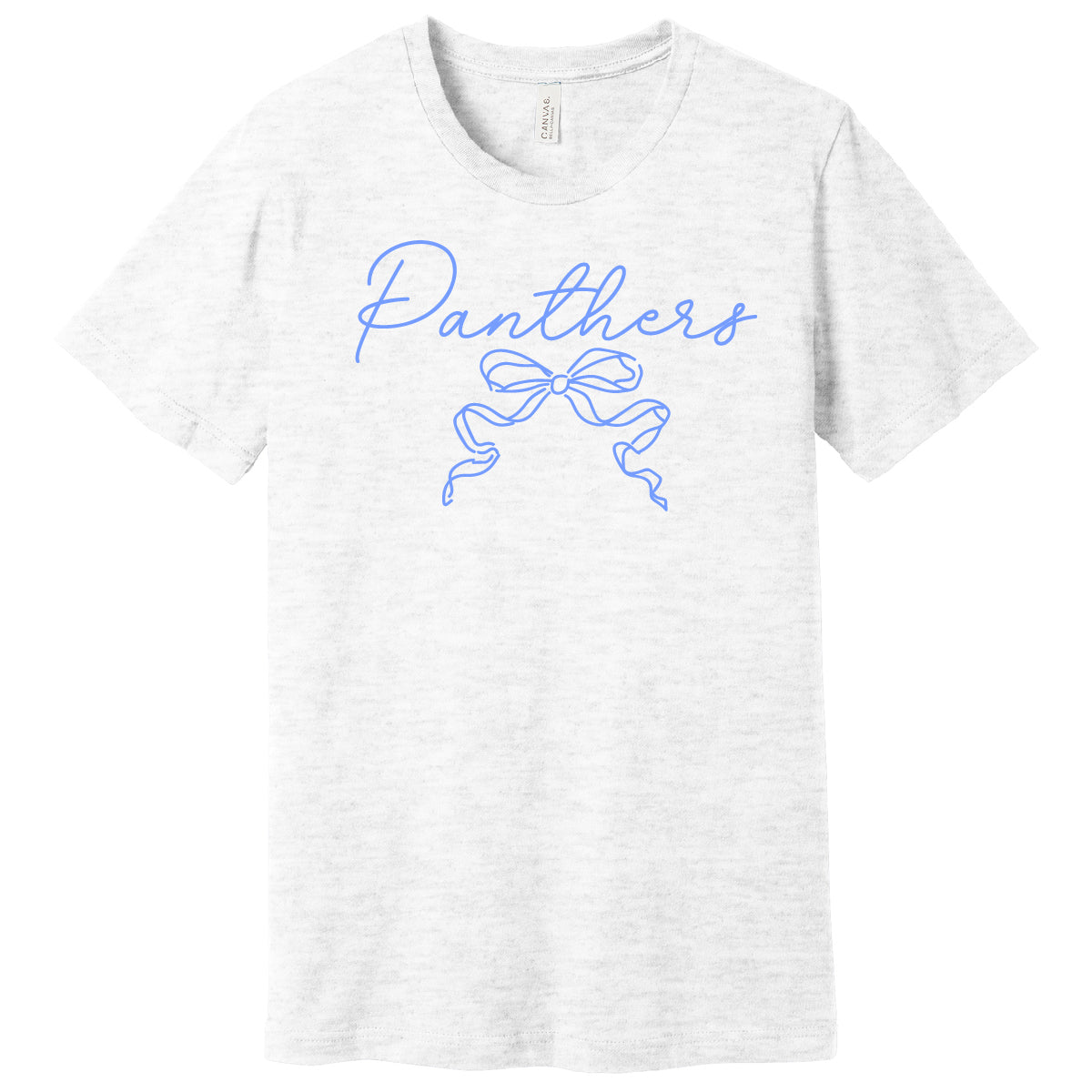 Panthers Bow Soft Style Heather Tee