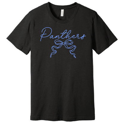 Panthers Bow Soft Style Heather Tee