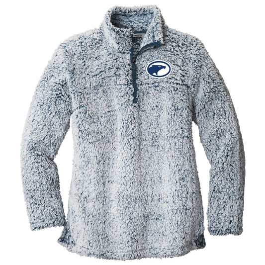 Embroidered Birds Women's Cozy 1/4-Zip Fleece