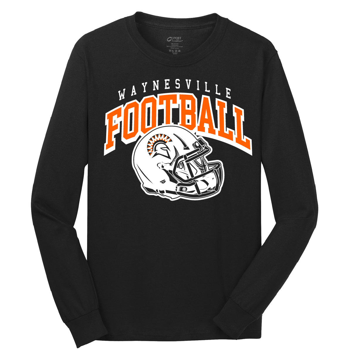 Waynesville Football Helmet Standard Long Sleeve